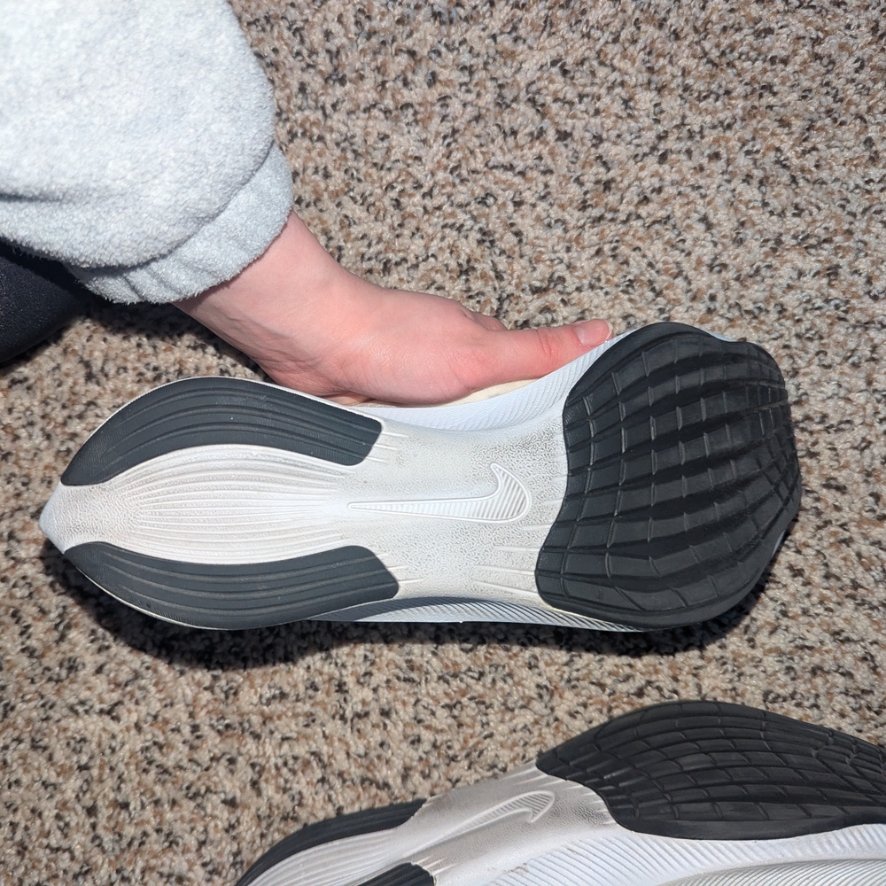 Nike White and Gray Athletic Shoes - Picture 3 of 5